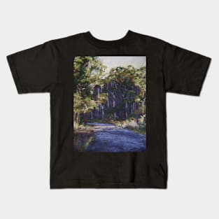 Late afternoon shadows, Coomba Park, NSW Kids T-Shirt